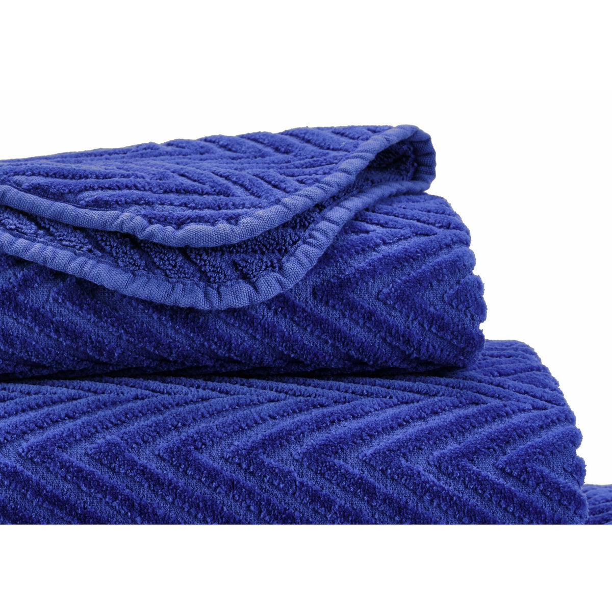 Abyss Montana Bath Towels Close Up Indigo Fine Linens