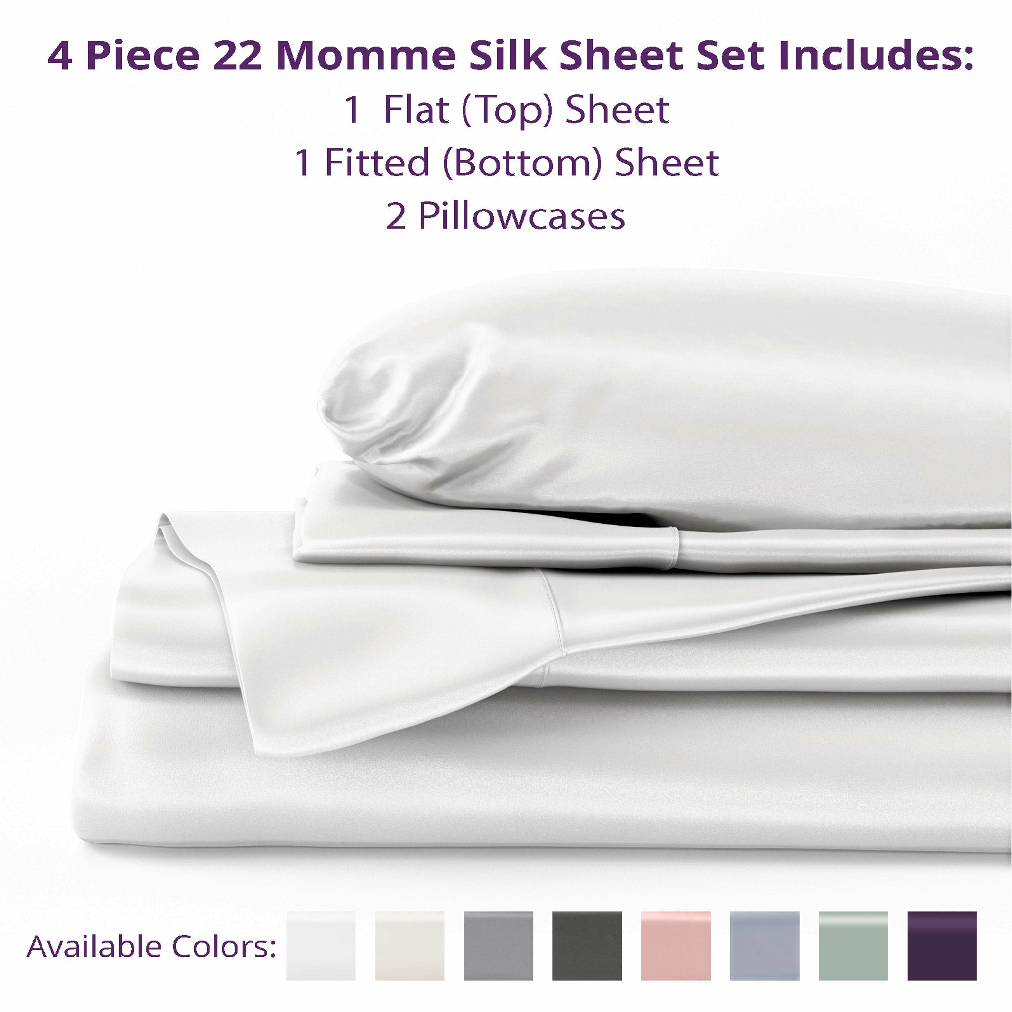 Deluxe 22 Momme Silk Fitted Sheet |100% Pure Silk Charmeuse | Sand