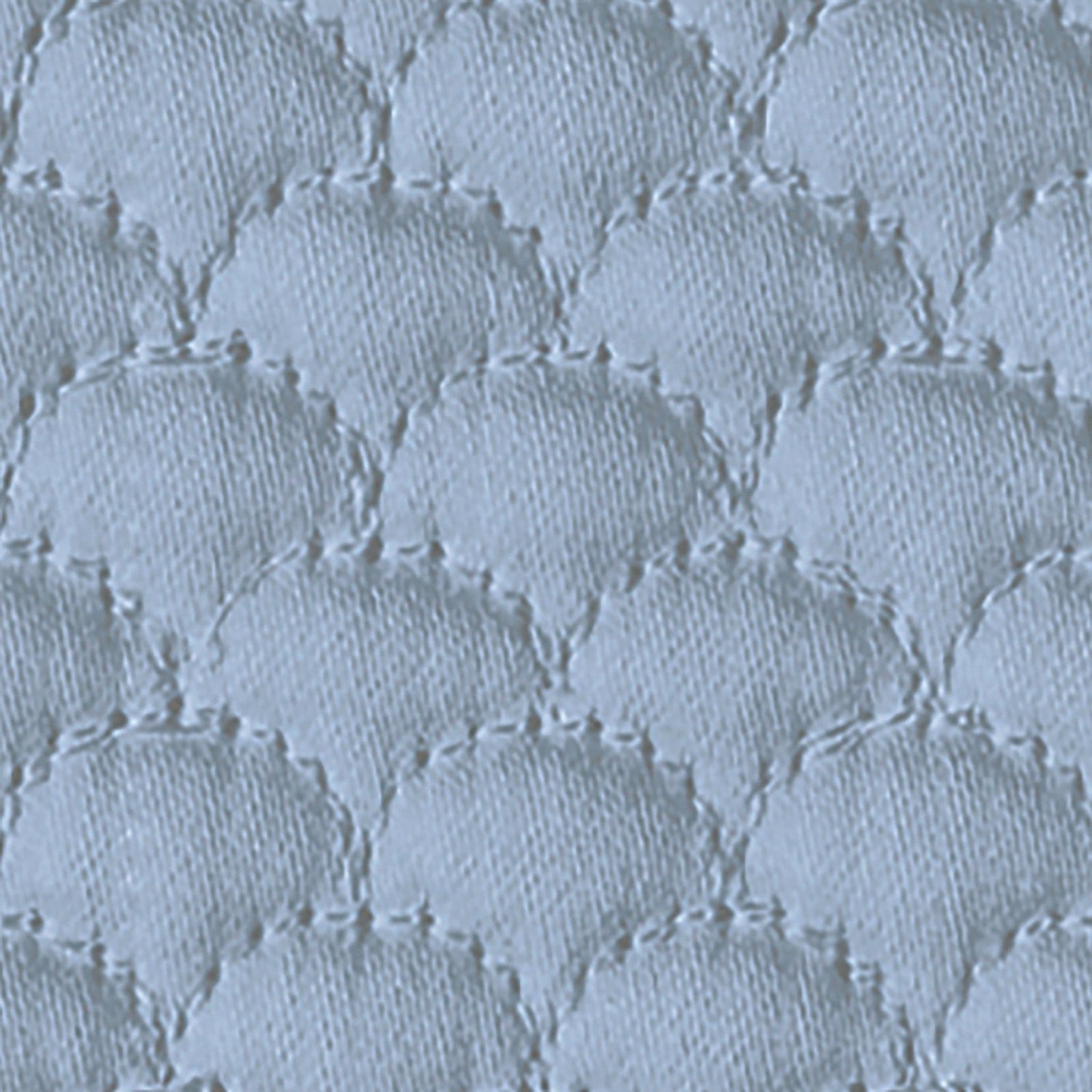 Full View of Matouk Alba Bedding with Hazy Blue Color Sample