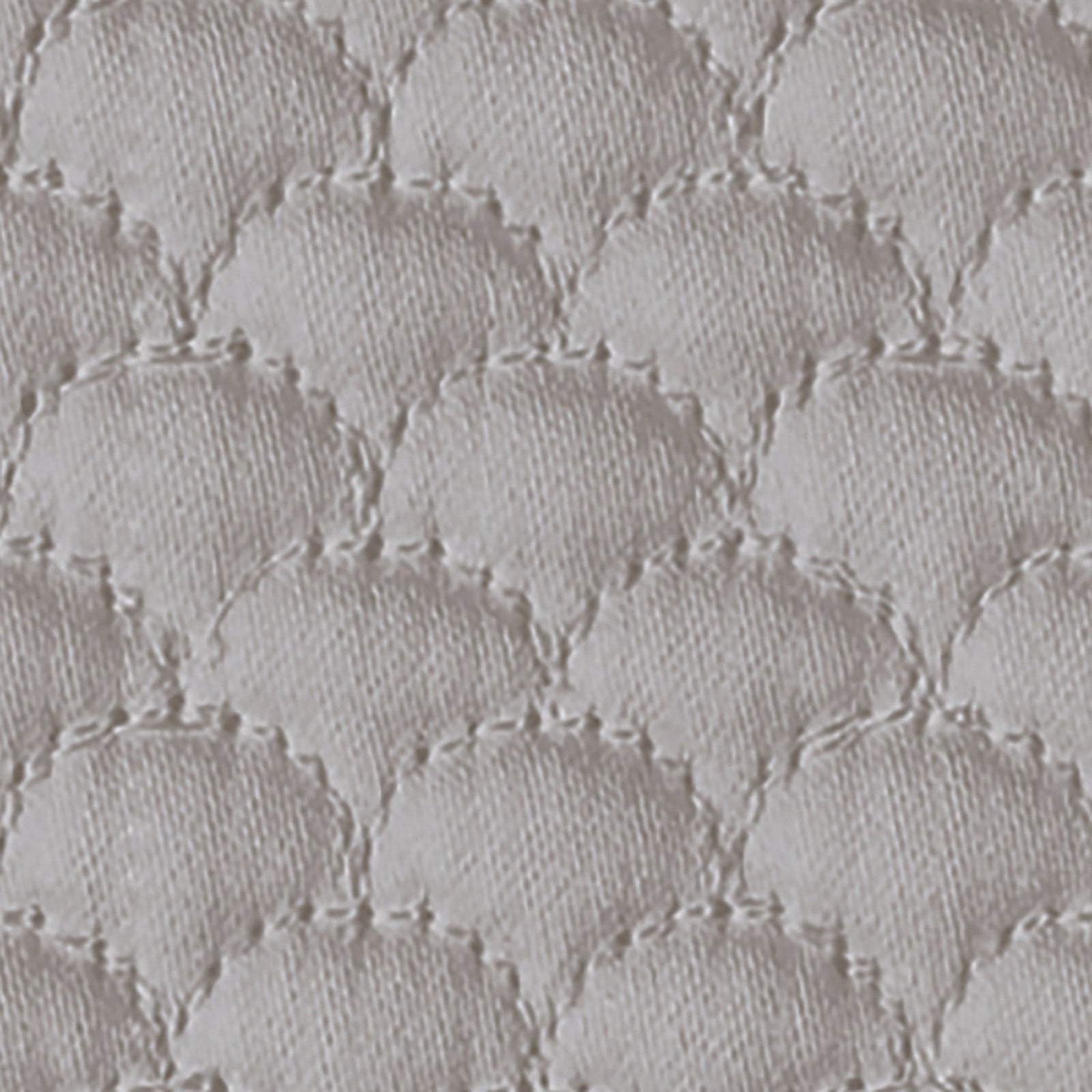 Full View of Matouk Alba Bedding with Platinum Color Sample