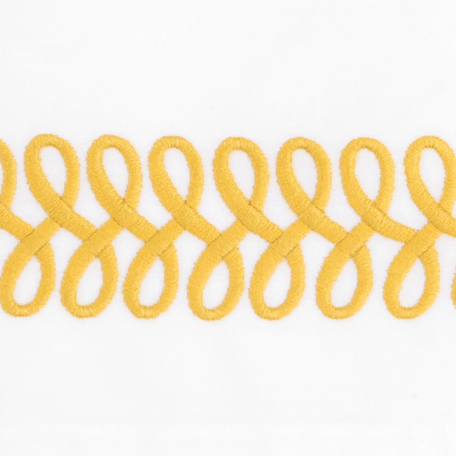 Matouk Astor Braid Tissue Box Cover Lemon