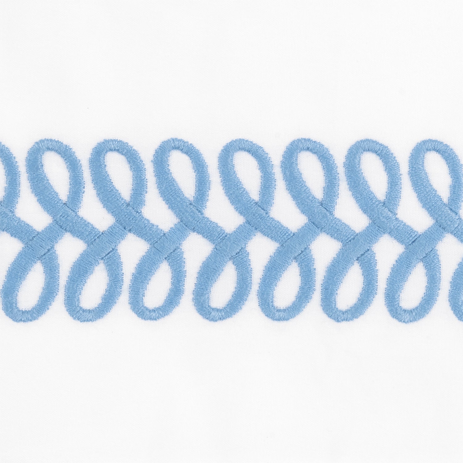 Matouk Astor Braid Tissue Box Cover Sky