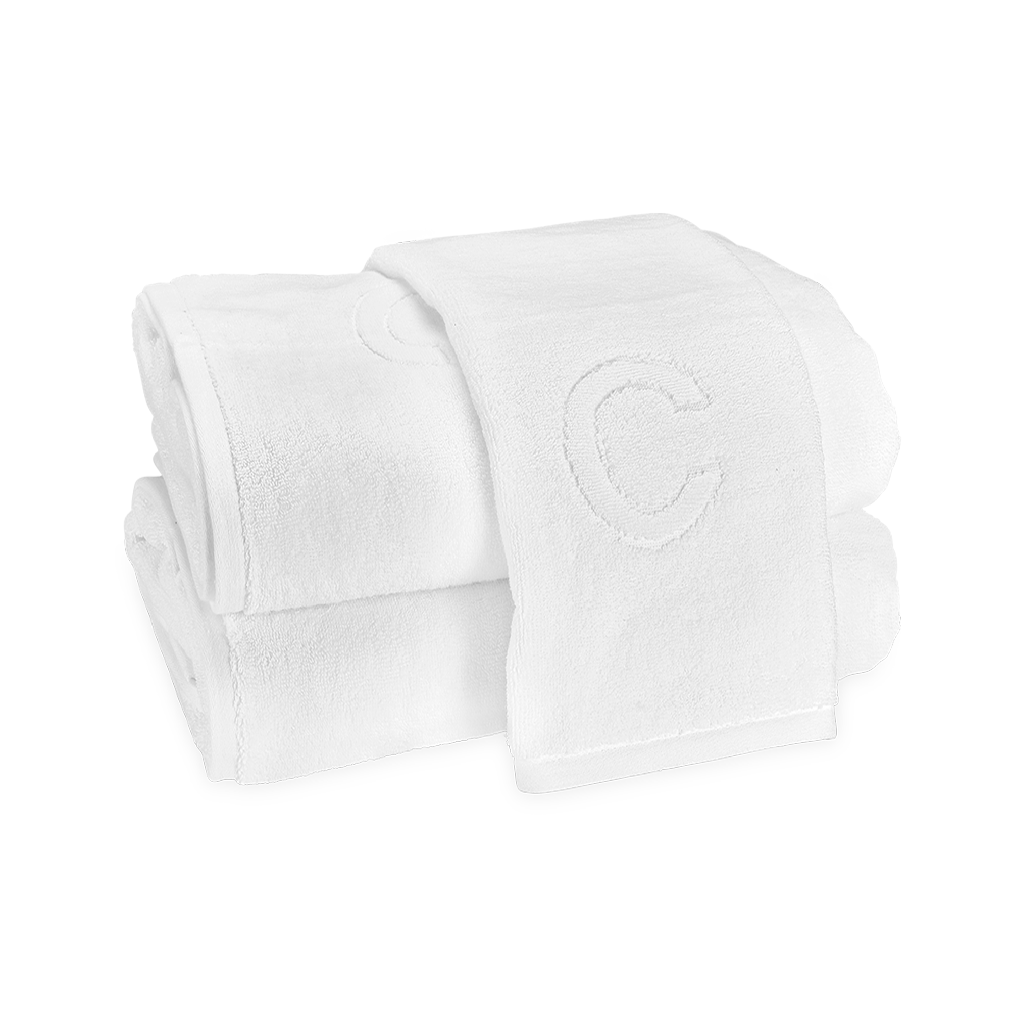Swatch Sample of Letter C Matouk Auberge Bath Towels