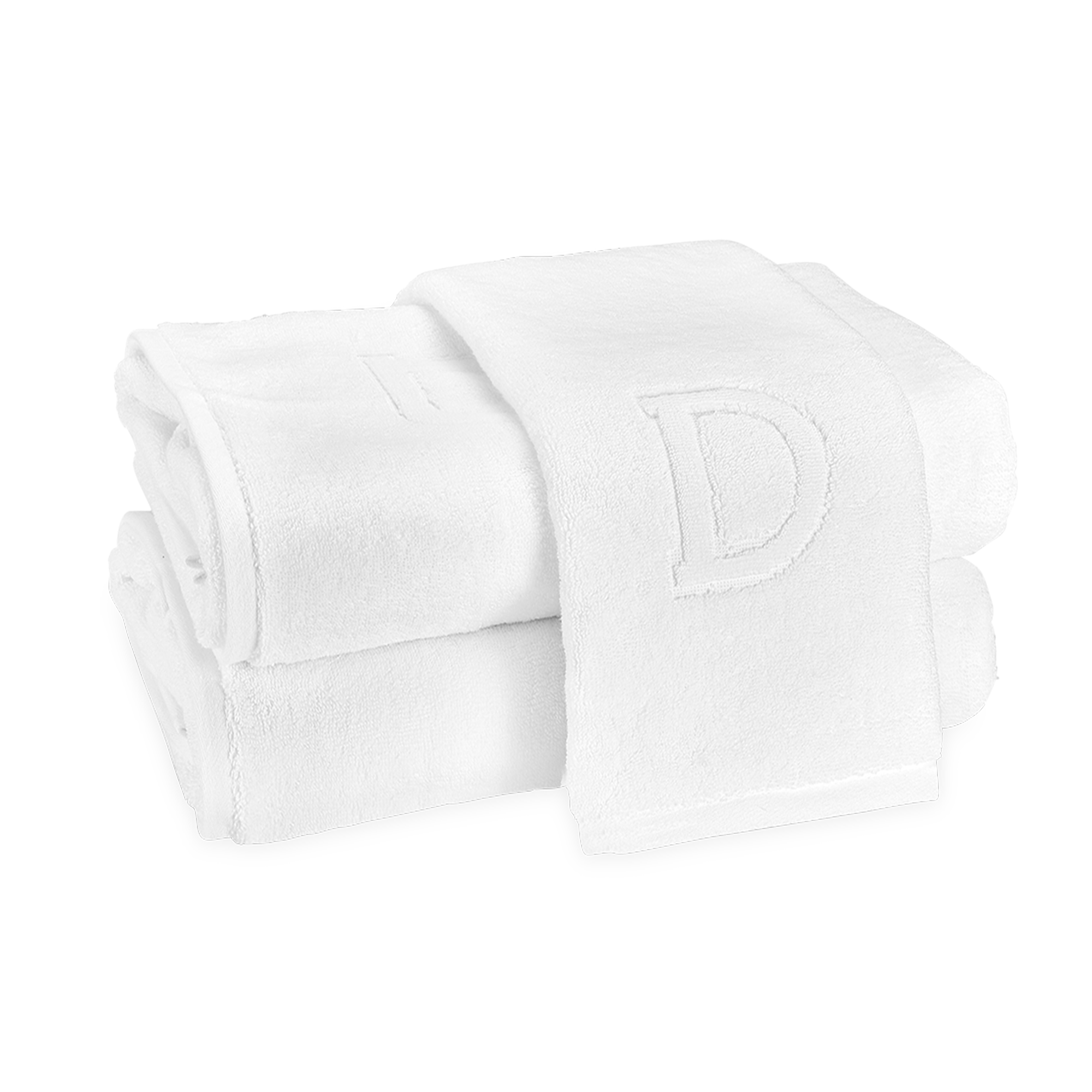 Swatch Sample of Letter D Matouk Auberge Bath Towels