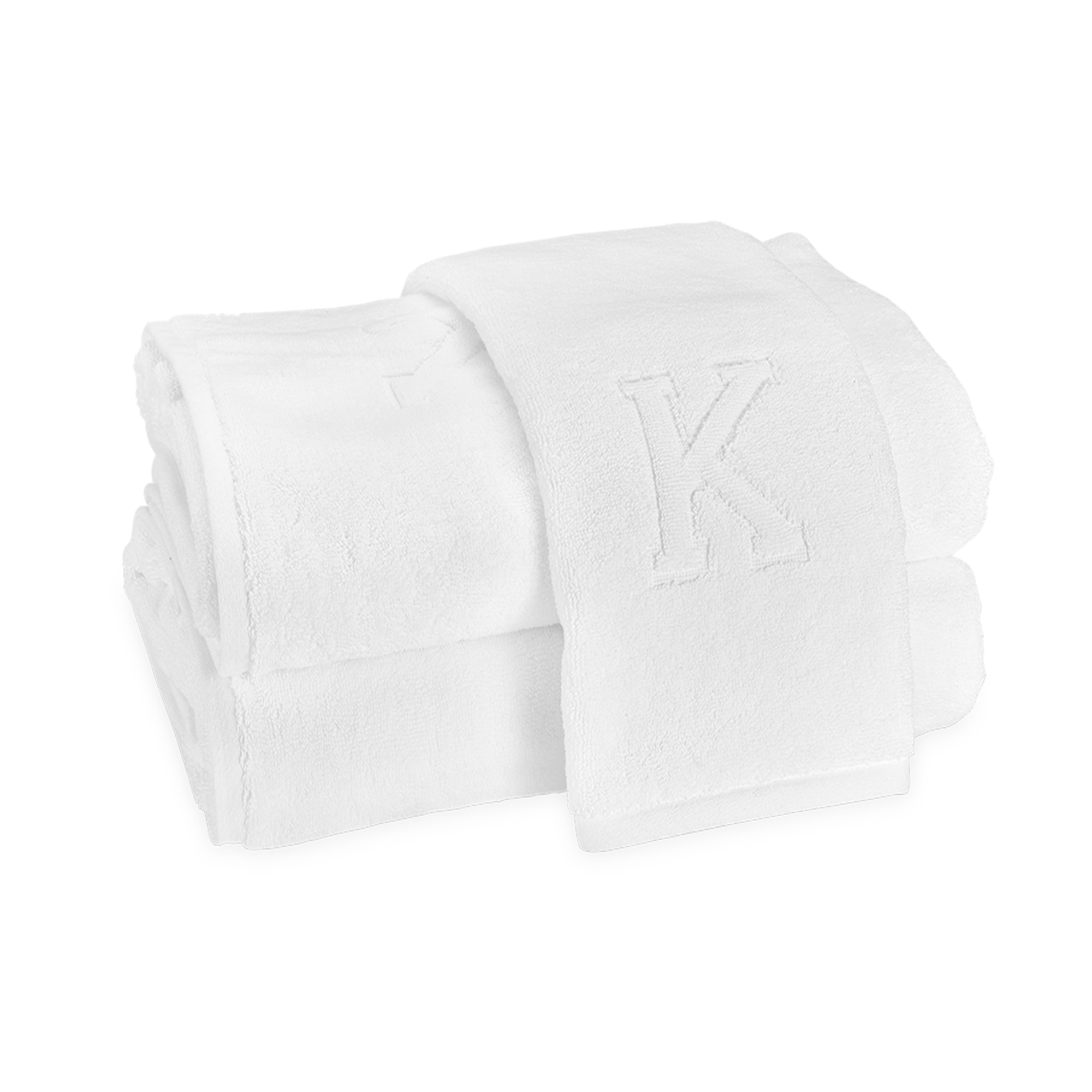 Closeup Image of Matouk Auberge Bath Towels Letter K