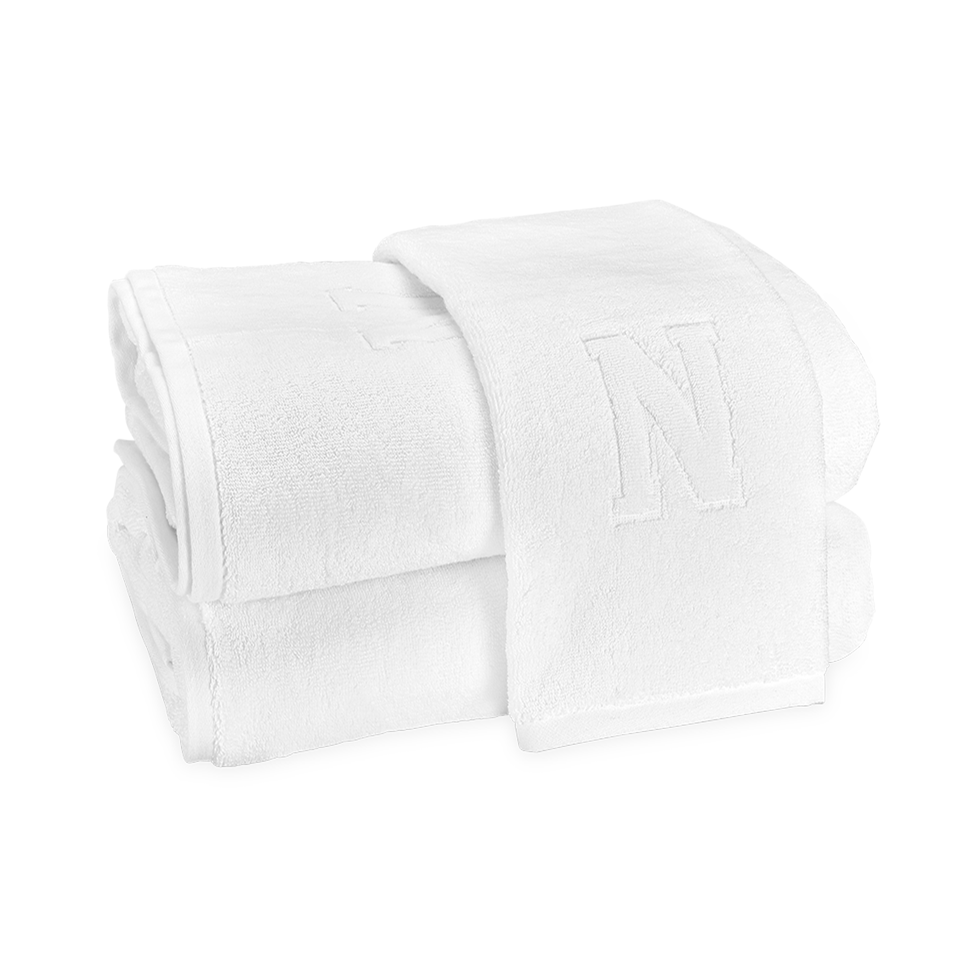 Closeup Image of Matouk Auberge Bath Towels Letter N