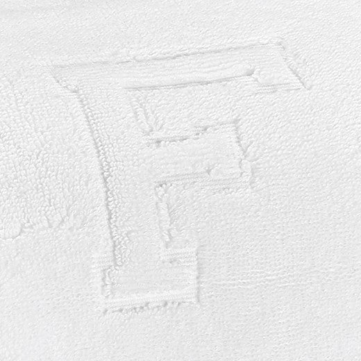 Swatch Sample of Letter F Matouk Auberge Bath Towels
