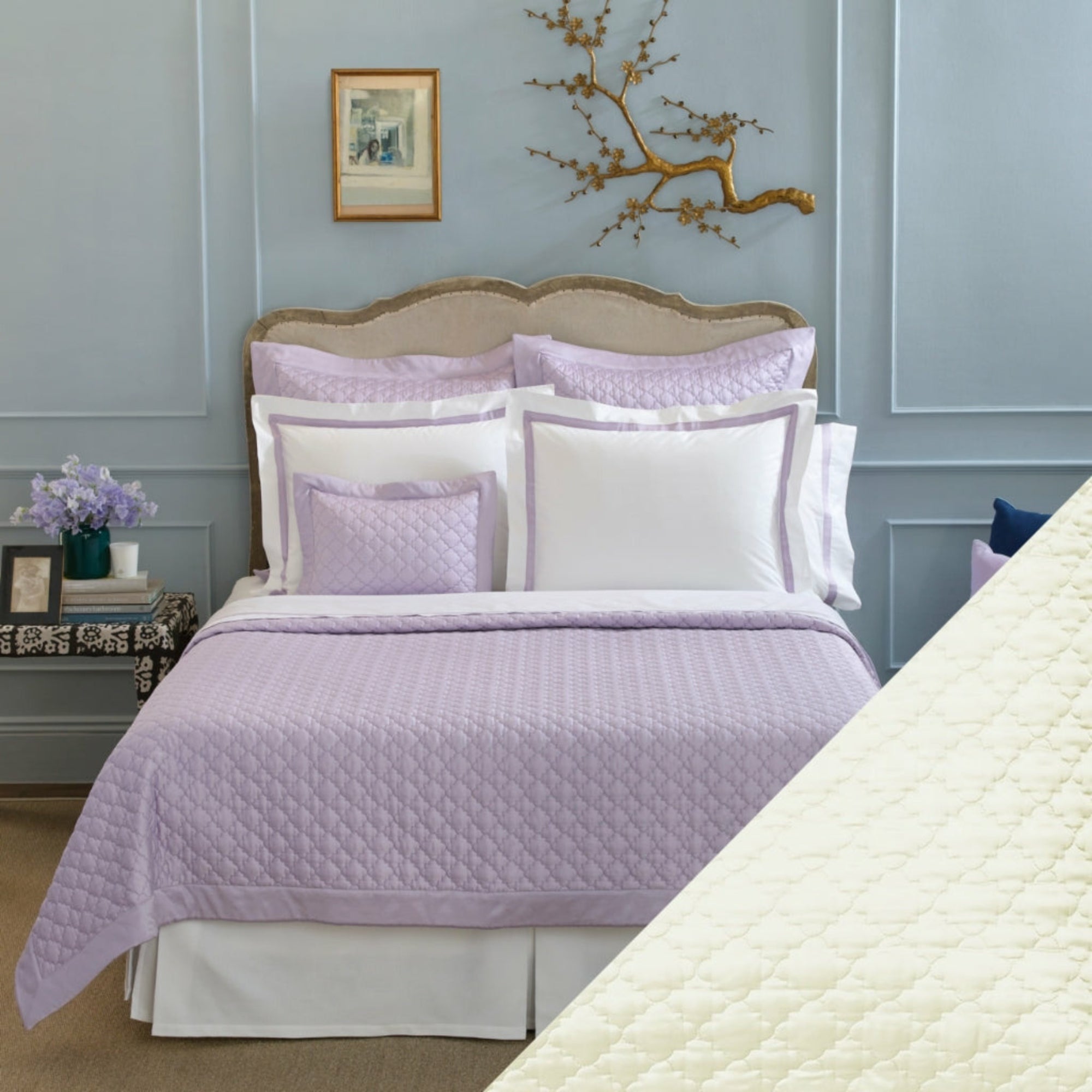 Matouk Ava Bedding Collection Ivory Fine Linens