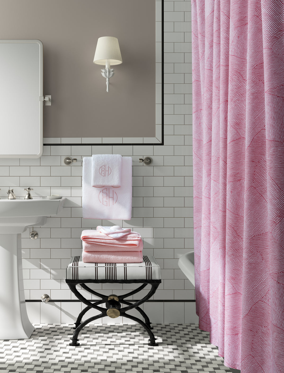 Matouk Milagro Bath Towels and Mats Bathroom Petal Fine Linens