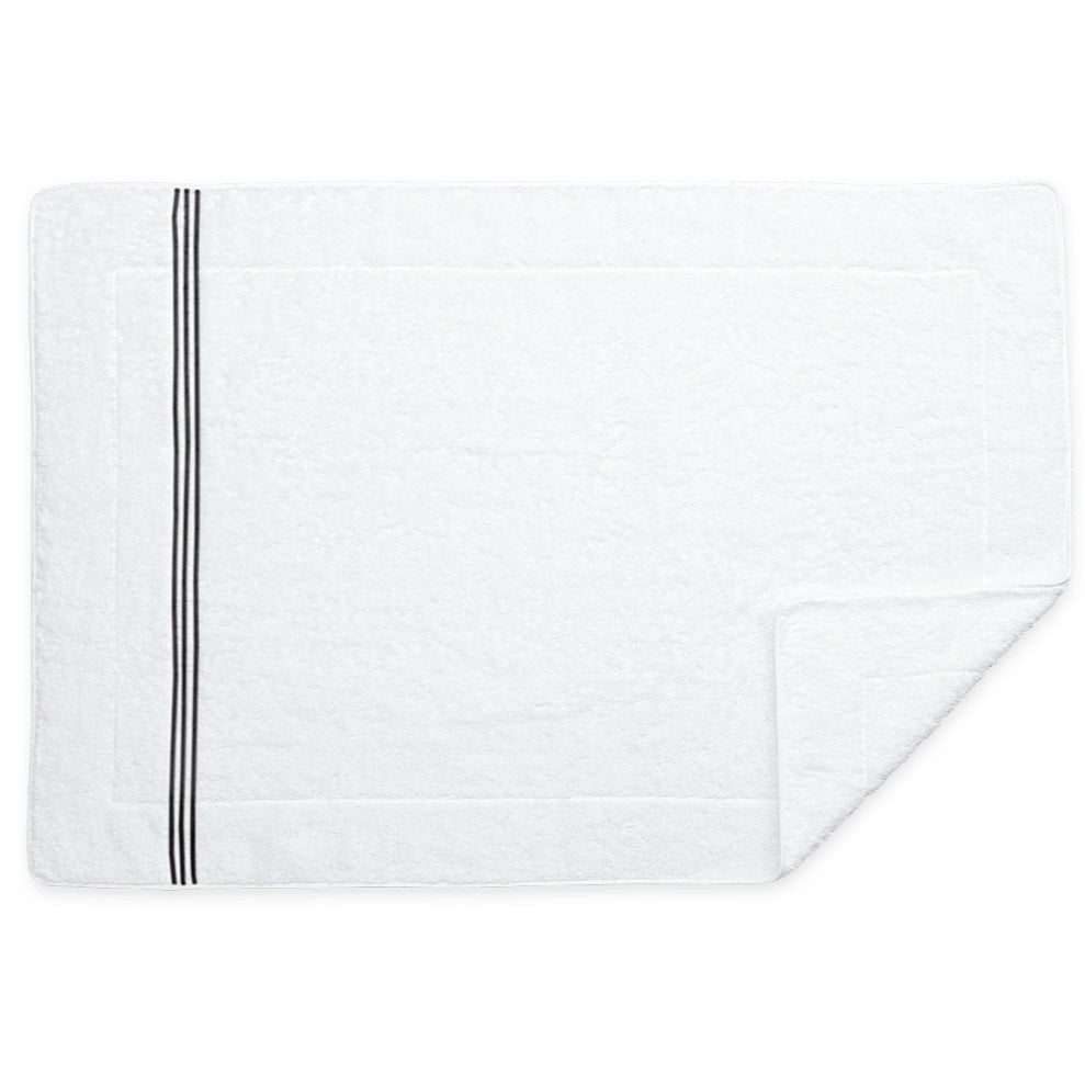 Matouk Bel Tempo Bath Towels Mat Charcoal Fine Linens