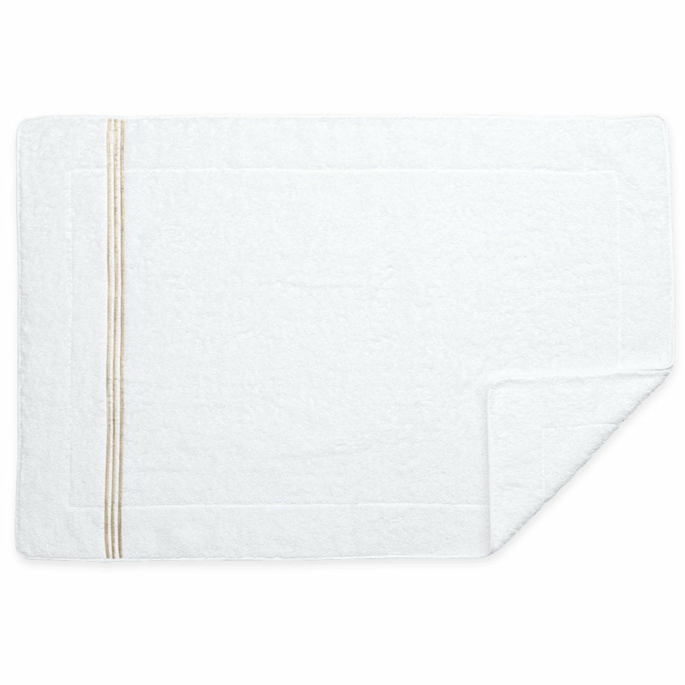 Matouk Bel Tempo Bath Towels Mat Ivory Fine Linens