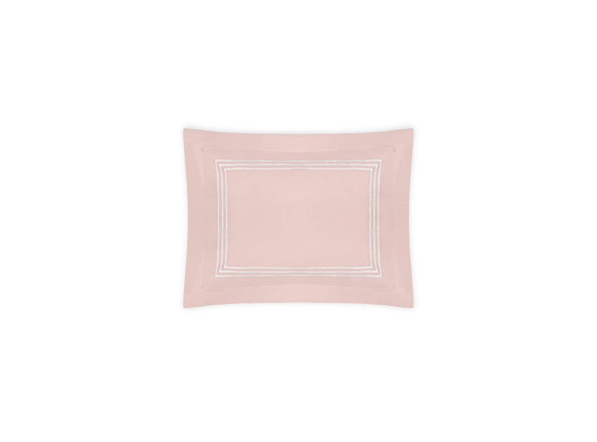 Matouk Bel Tempo Nocturne Bedding Boudoir Sham Pink Fine Linens