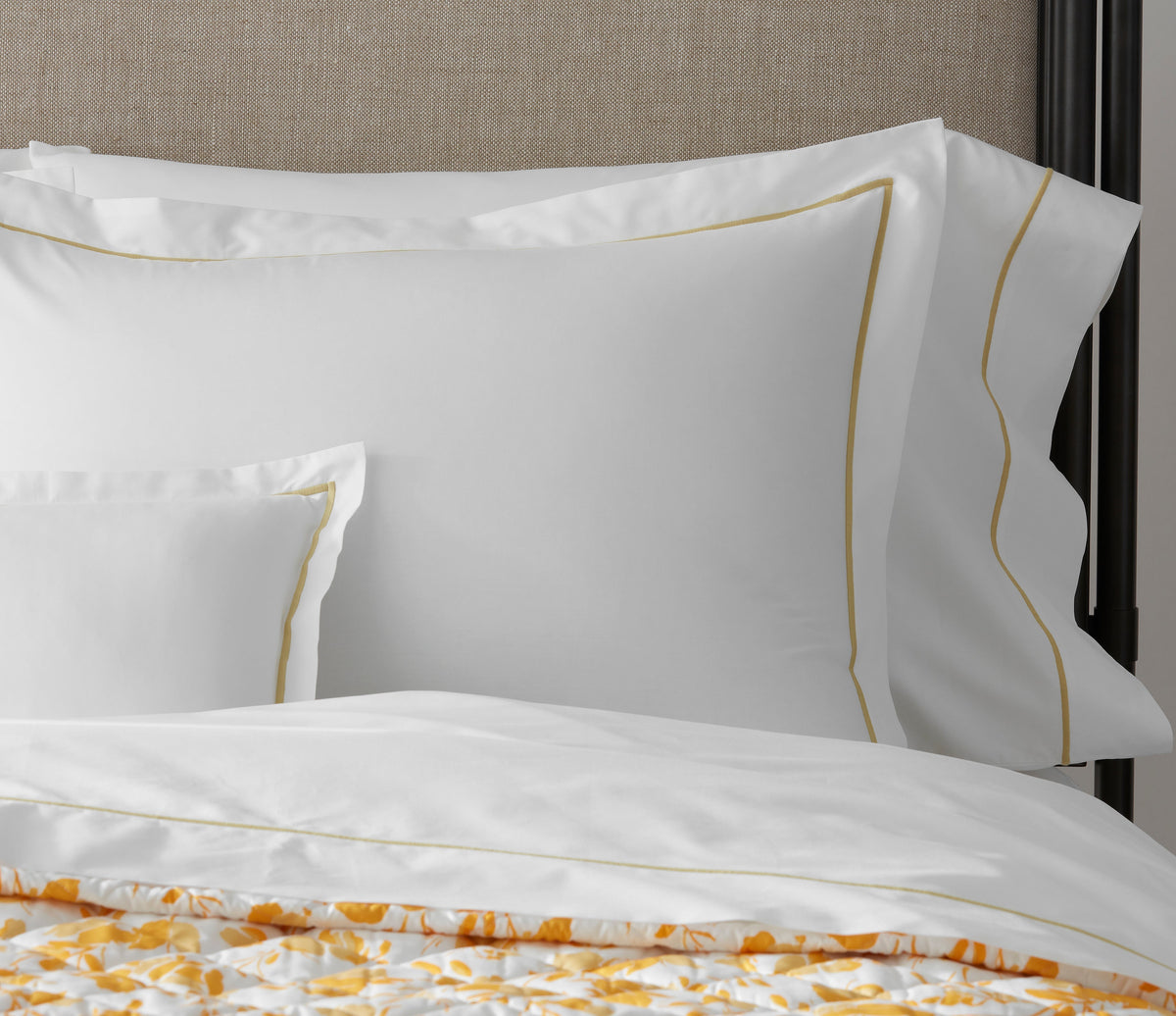 Matouk Bergamo Satin Stitch Bedding Details 2 Fine Linens