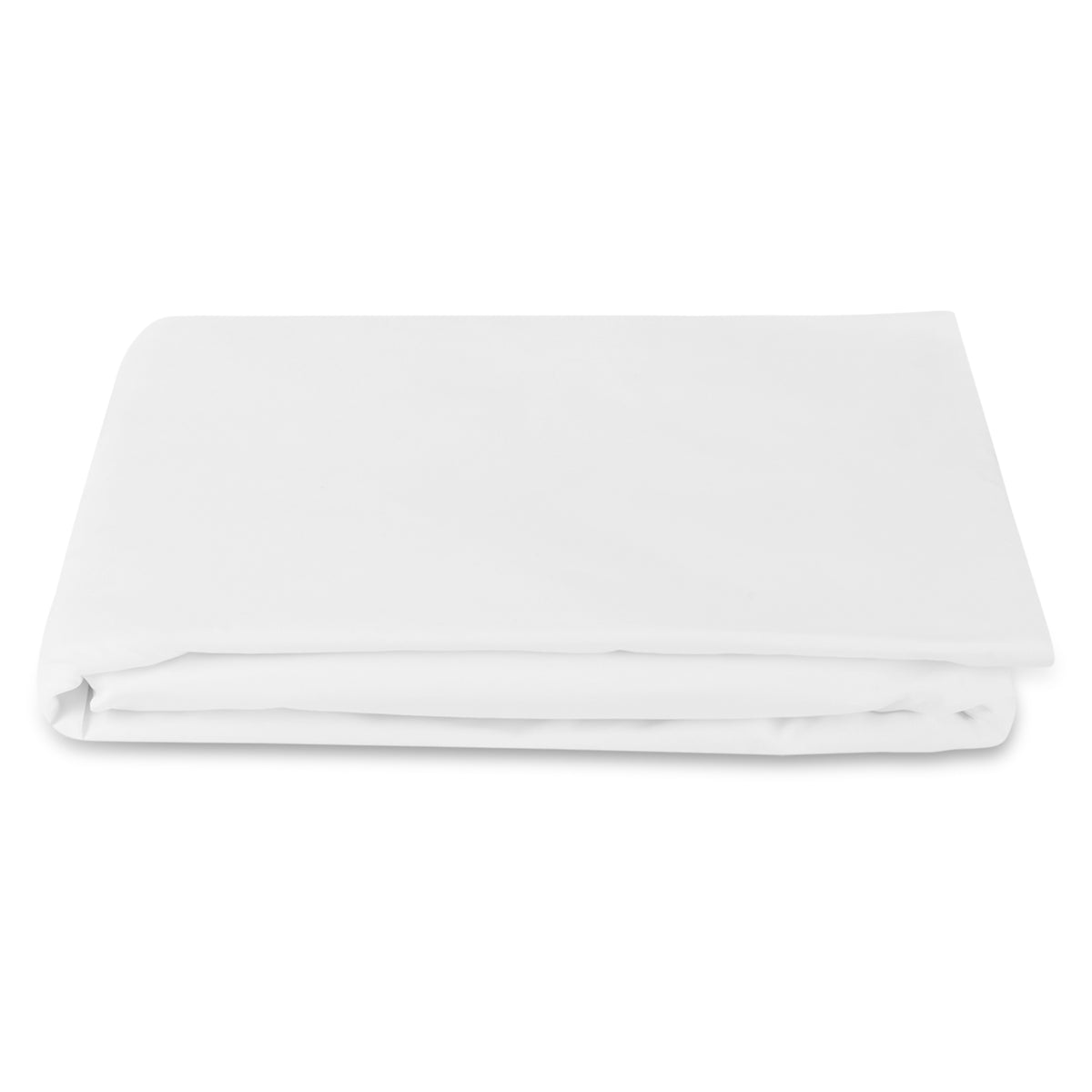 Matouk Bergamo Satin Stitch Bedding Fitted Sheet White Fine Linens