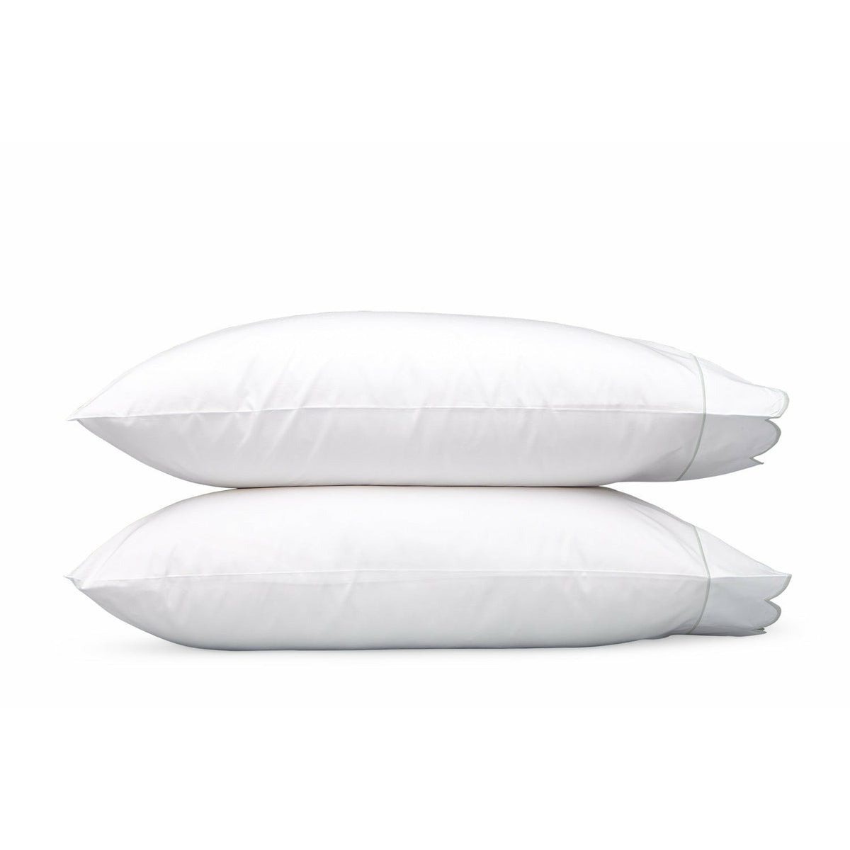 Matouk Butterfield Bedding Pillowcases Silver Fine Linens