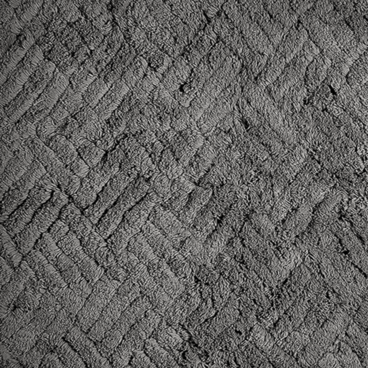 Swatch Sample of Matouk Cairo Bath Rugs Smoke Gray Color