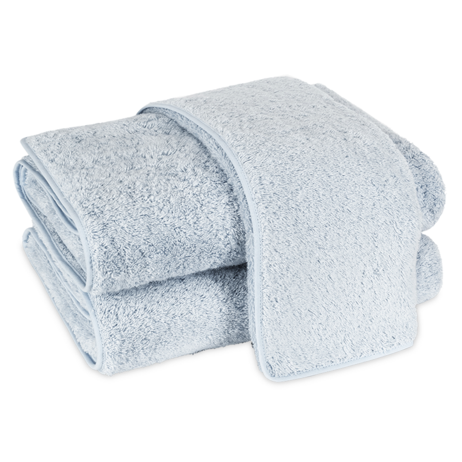 Silo Image of Matouk Cairo Bath Towels in Light Blue/Light Blue Color