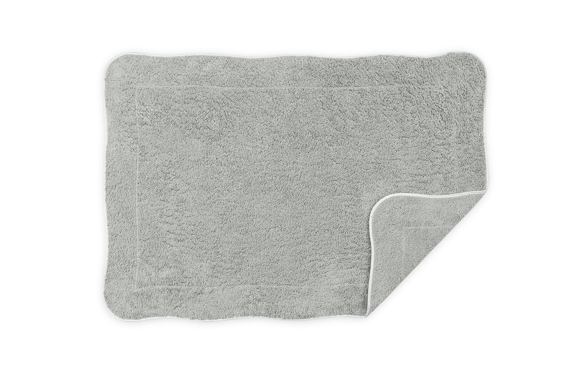 Matouk Cairo Wave Bath Towels Tub Mat Pool/White Fine Linens