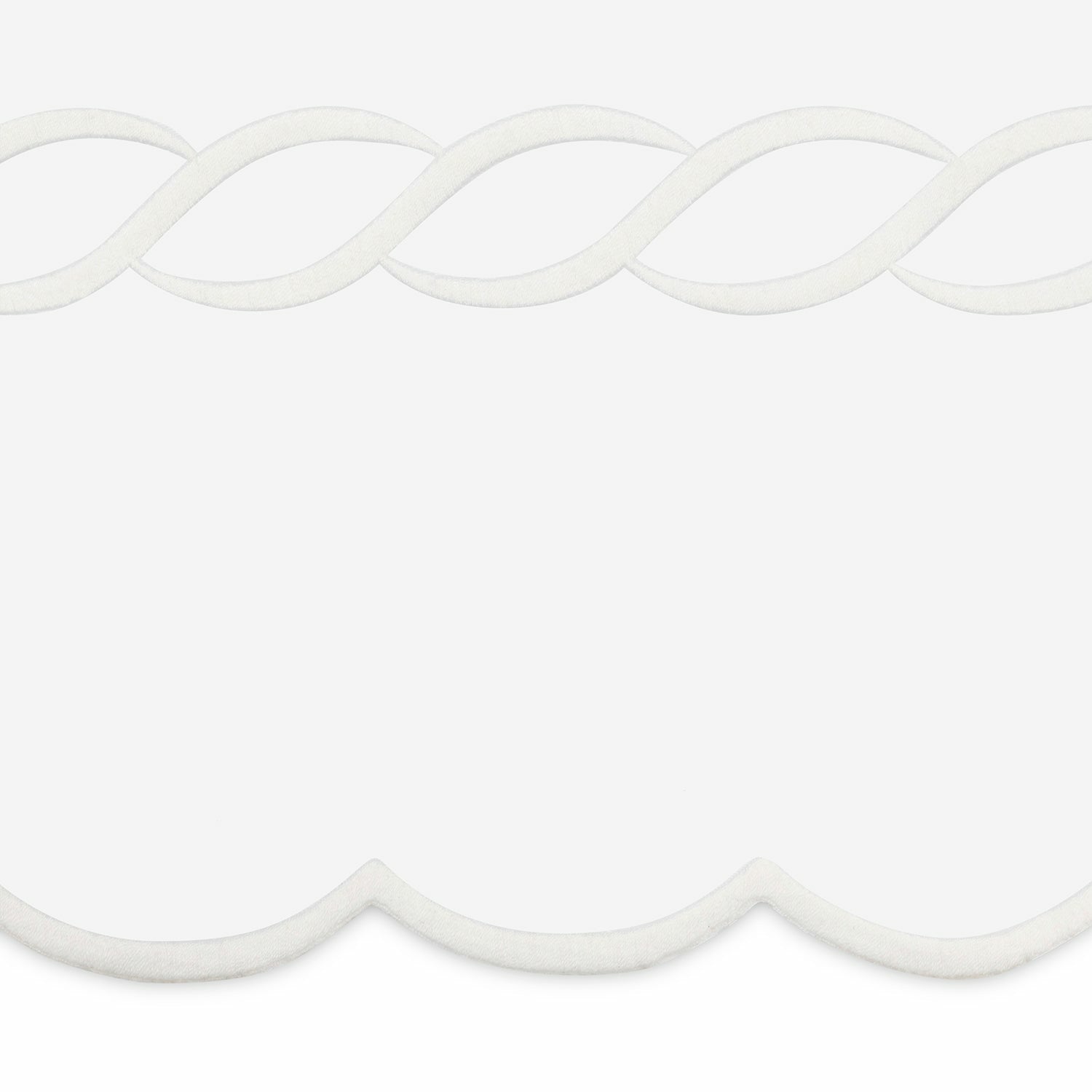 Matouk Classic Chain Scallop Bedding White Fine Linens