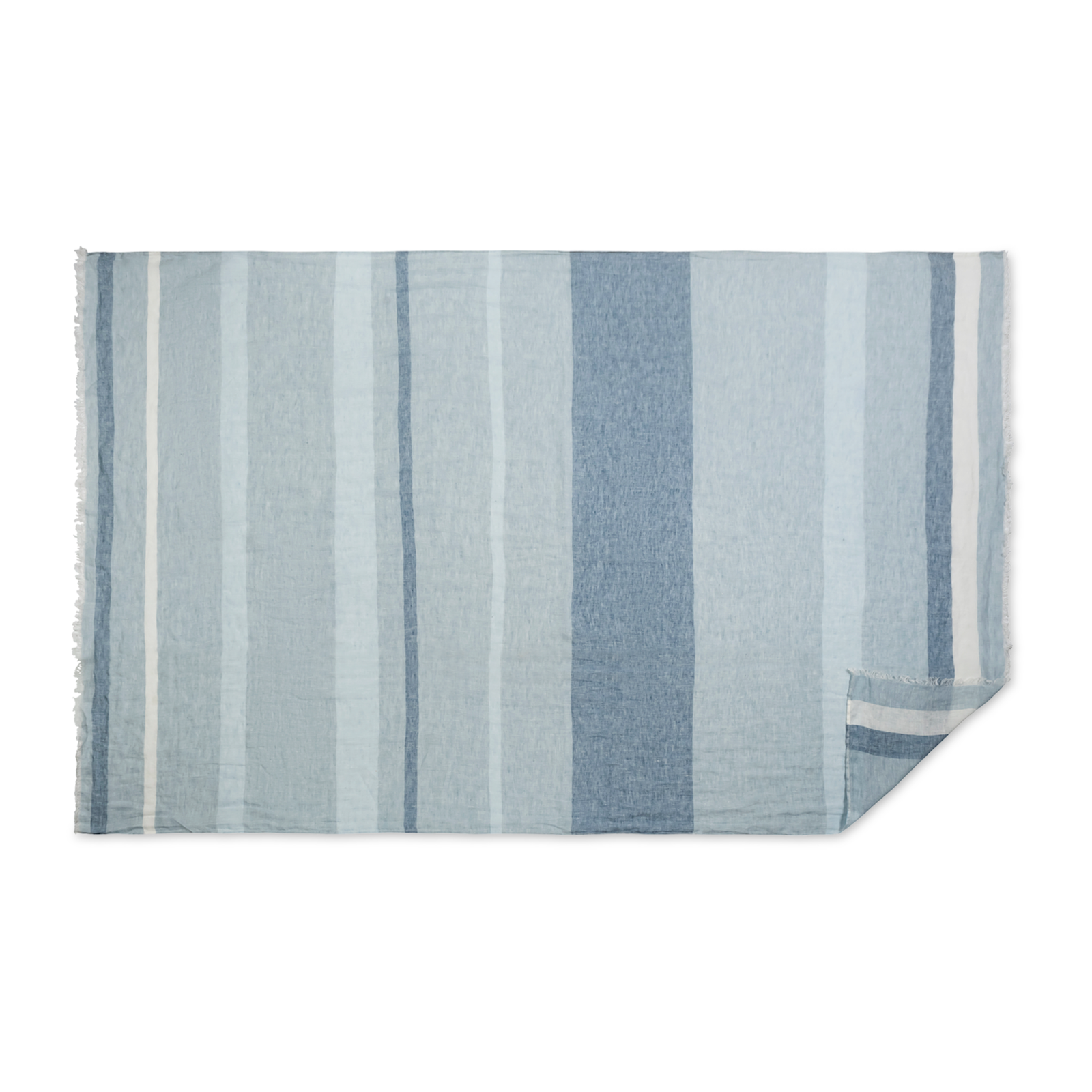 Blue Jean Stripe Color Matouk Como 360 Throw