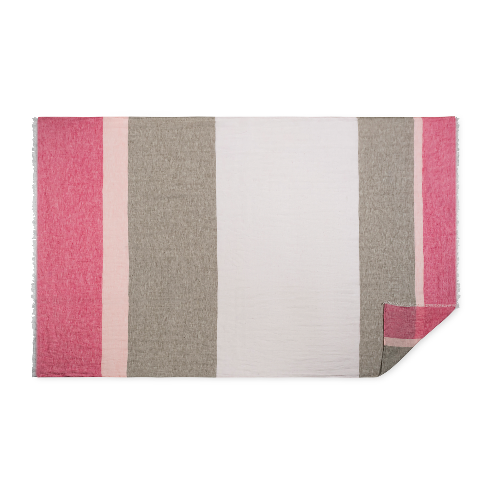 Flamingo Stripe Color Matouk Como 360 Throw