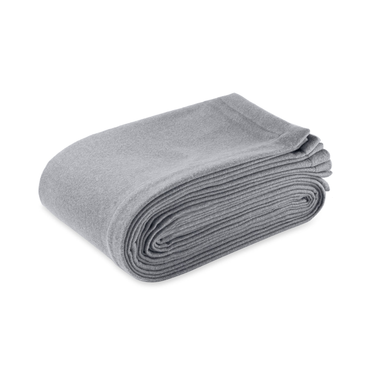 Matouk Cosmo Blanket Main Grey Fine Linens