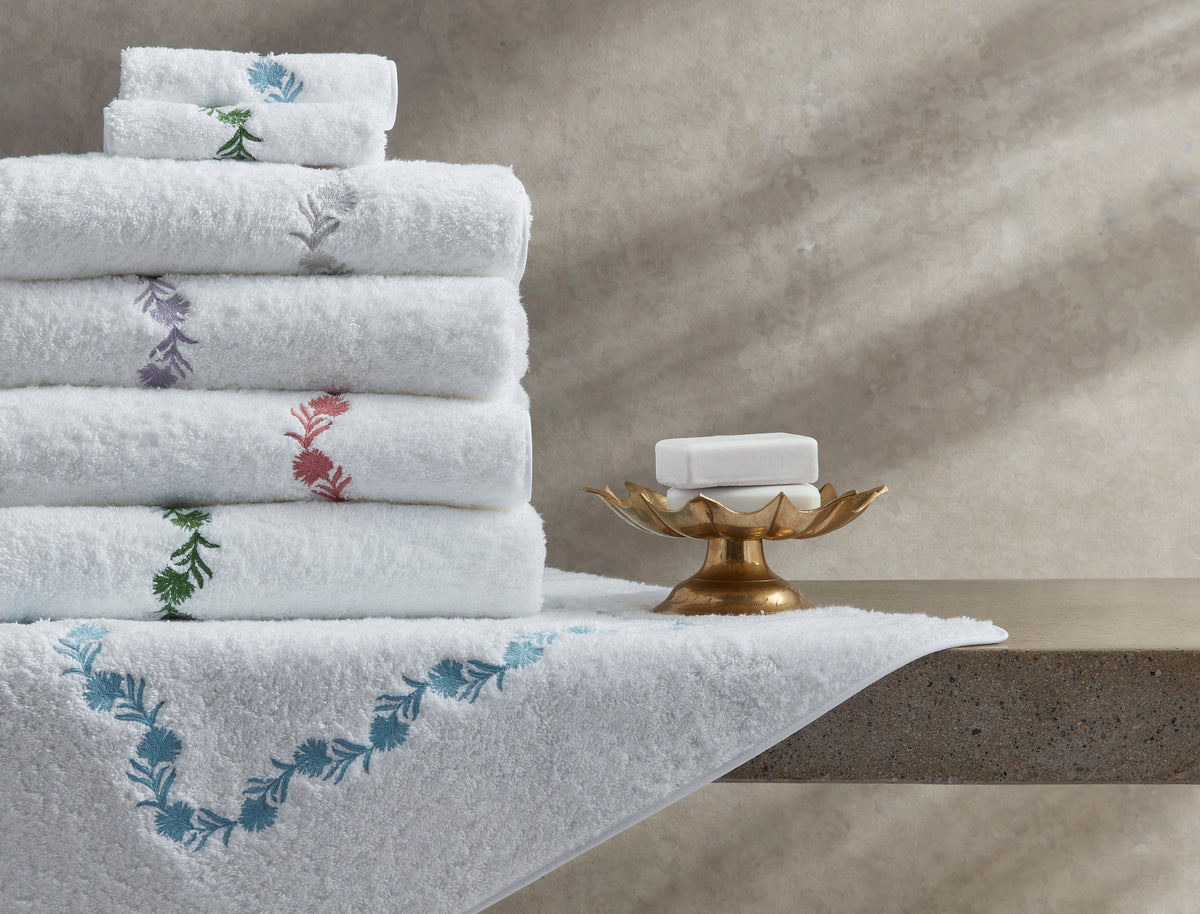 Matouk Daphne Bath Towels Stack Fine Linen