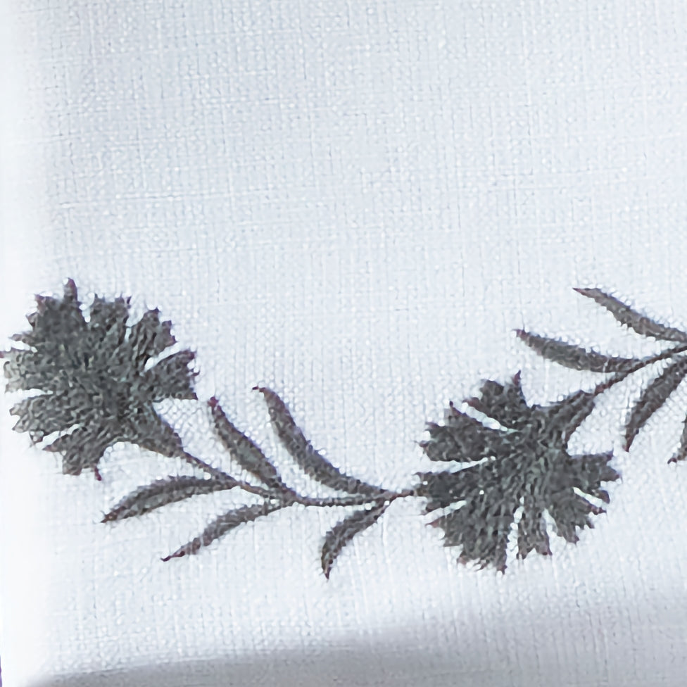 Matouk Daphne Tissue Box Cover - Charcoal