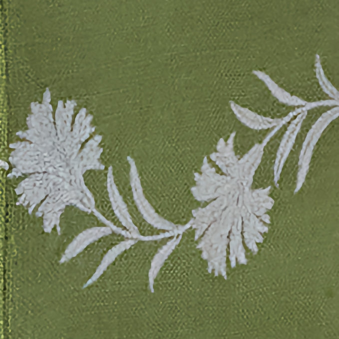 Matouk Daphne Tissue Box Cover Fine Linen Swatch - Grass / White