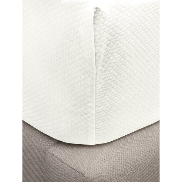 Matouk Diamond Pique Bedding Box Spring Cover Bone Fine Linens