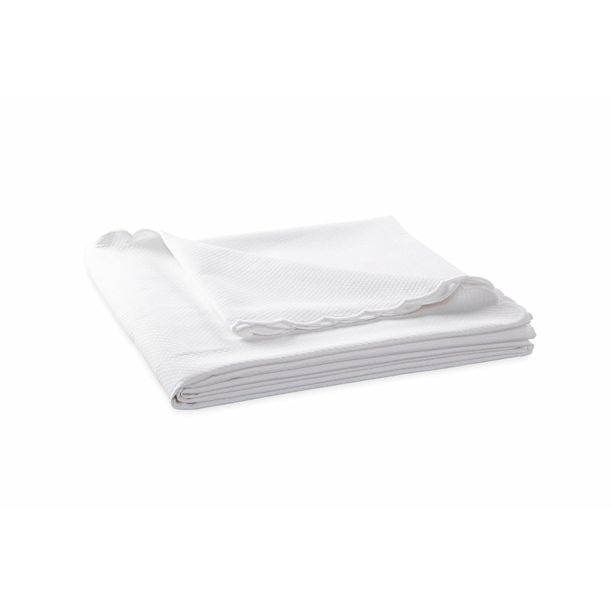 Matouk Diamond Pique Bedding Coverlet White Fine Linens