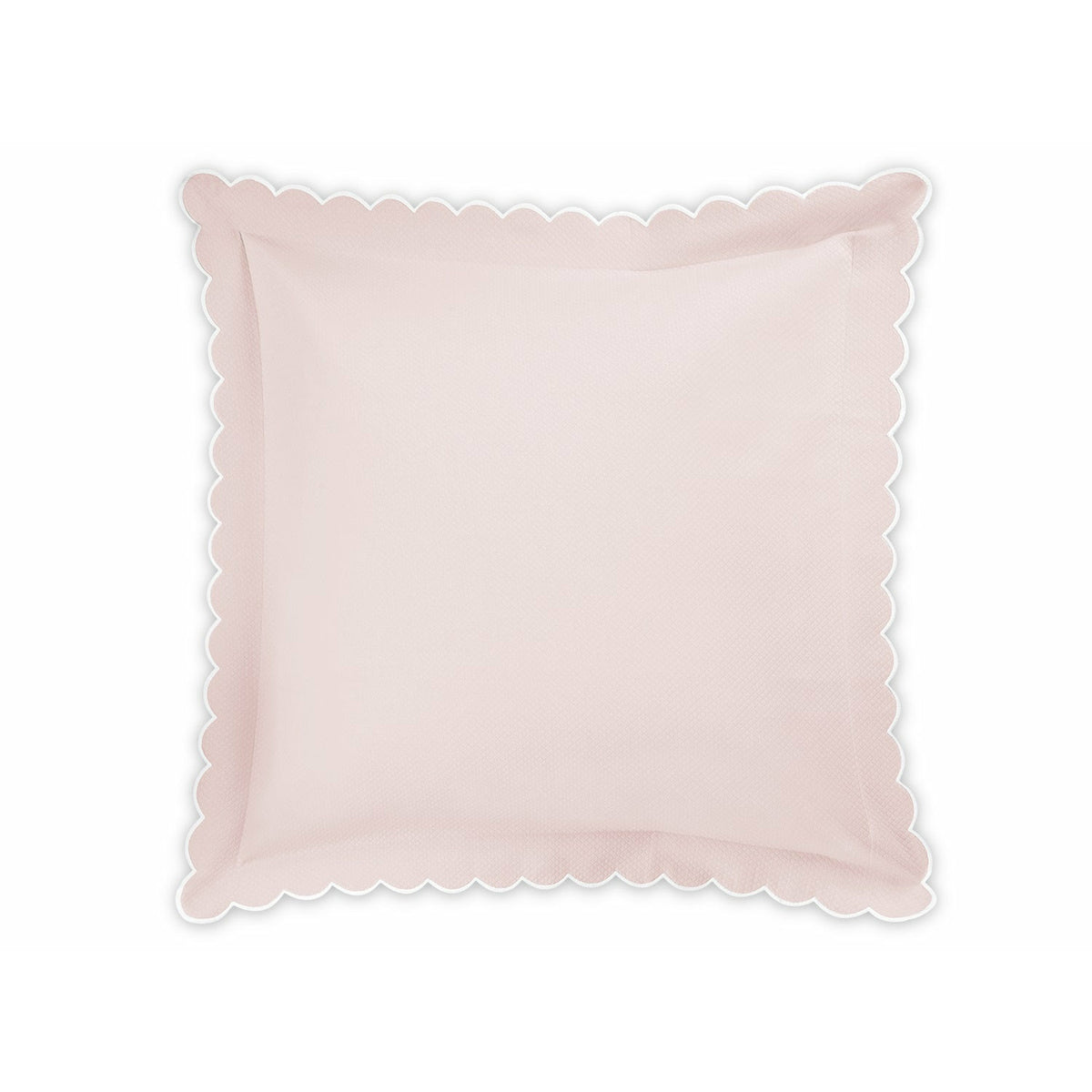 Matouk Diamond Pique Bedding Euro Sham Pink Fine Linens
