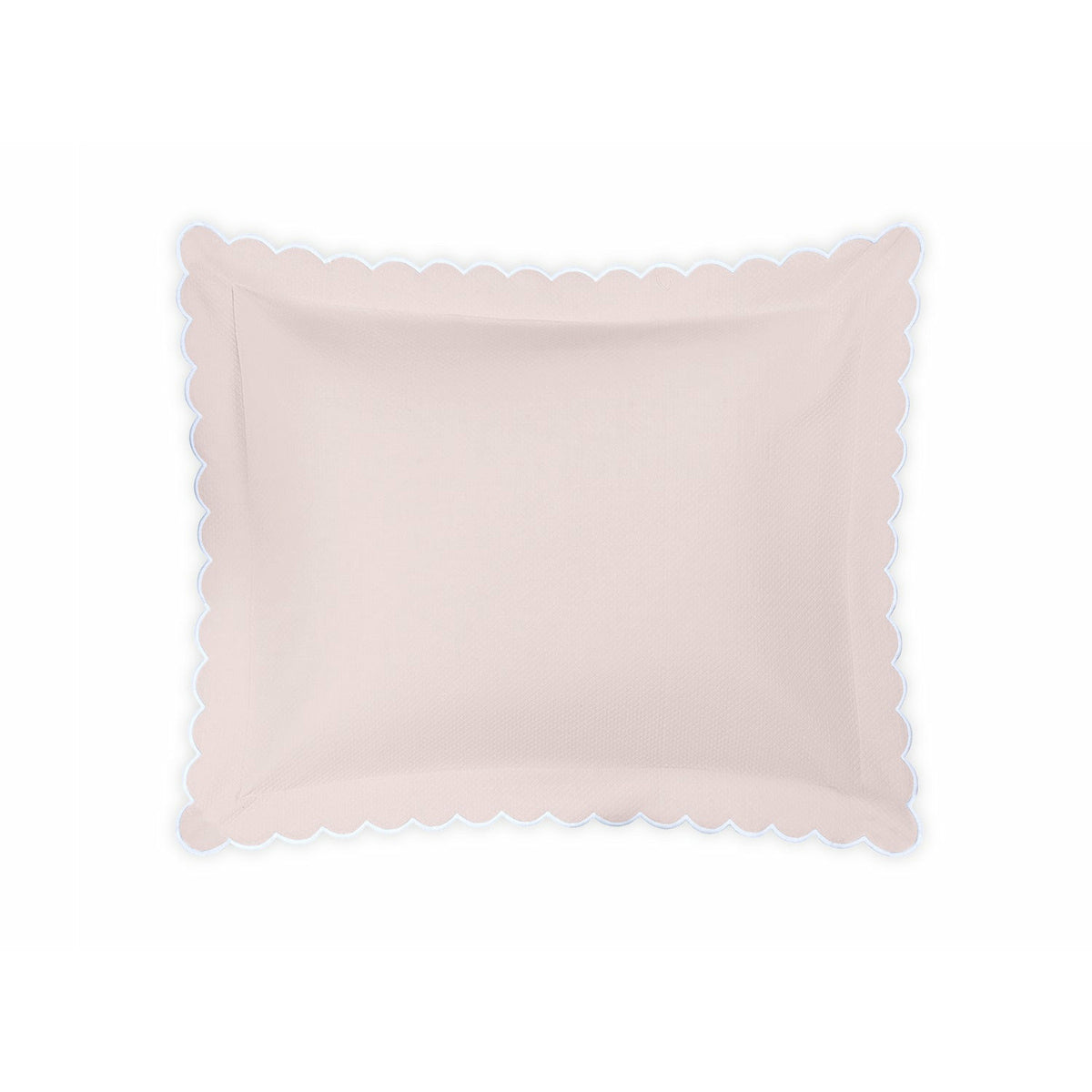Matouk Diamond Pique Bedding Sham Pink Fine Linens