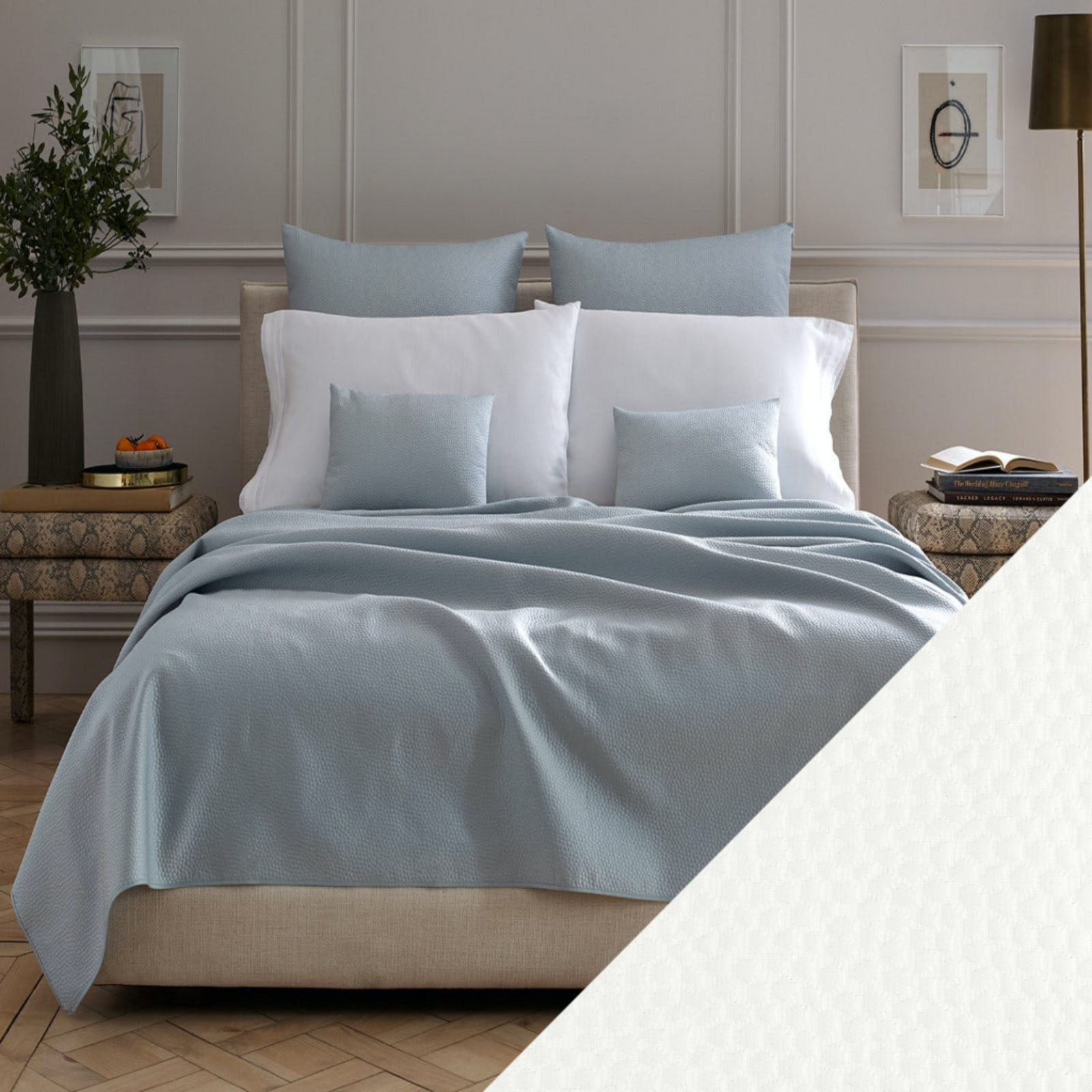 Matouk Eden Bedding Collection Main Bone Fine Linens