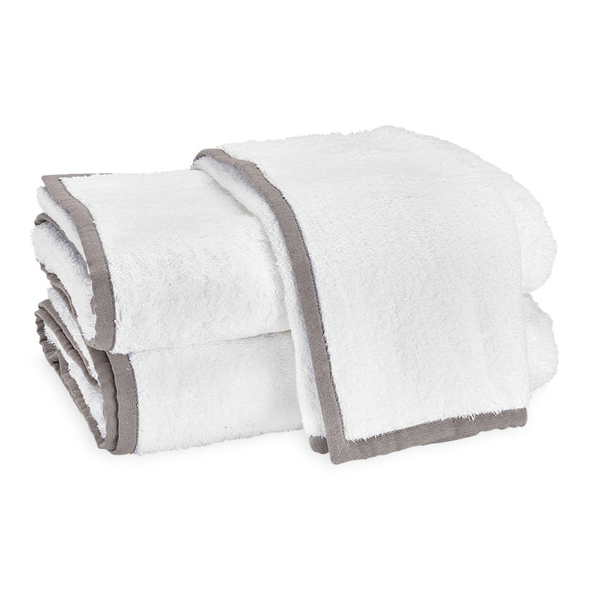Matouk Enzo Bath Towels Grey Fine Linens