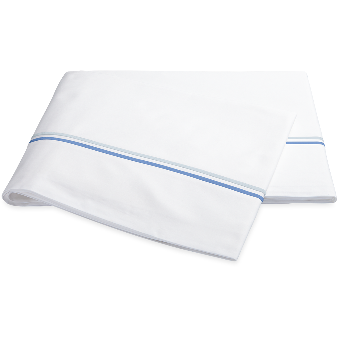 Matouk Essex High End Bed Sheet Sets Flat Sheet Azure Fine Linens