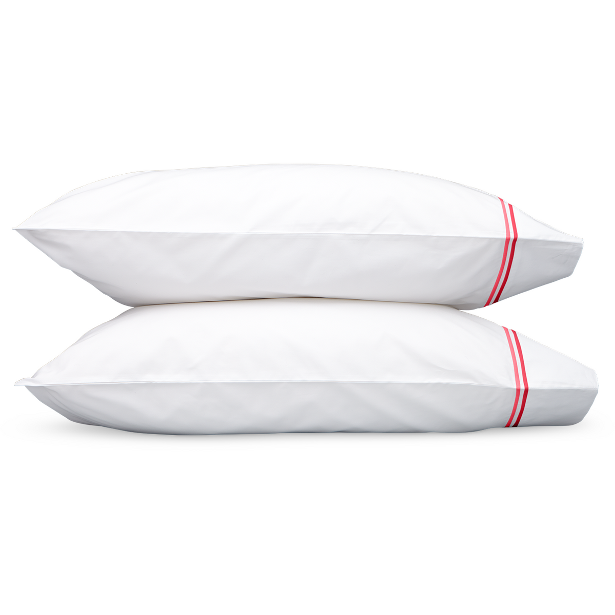 Matouk Essex High End Bed Pair of Two Pillowcases - Hibiscus