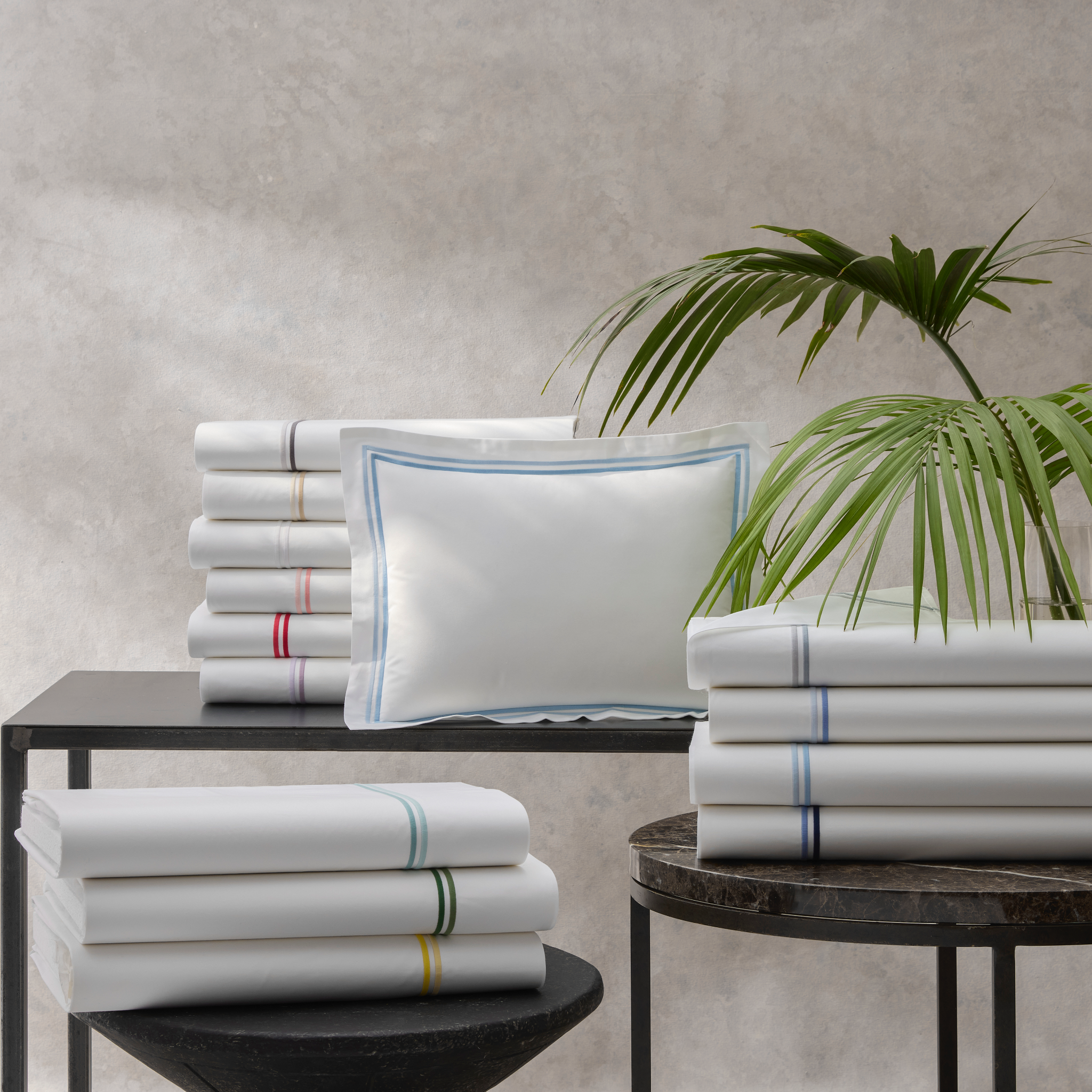 Matouk Essex Sheet Set Lemon – 350 Thread Count Cotton Percale FLandB ...
