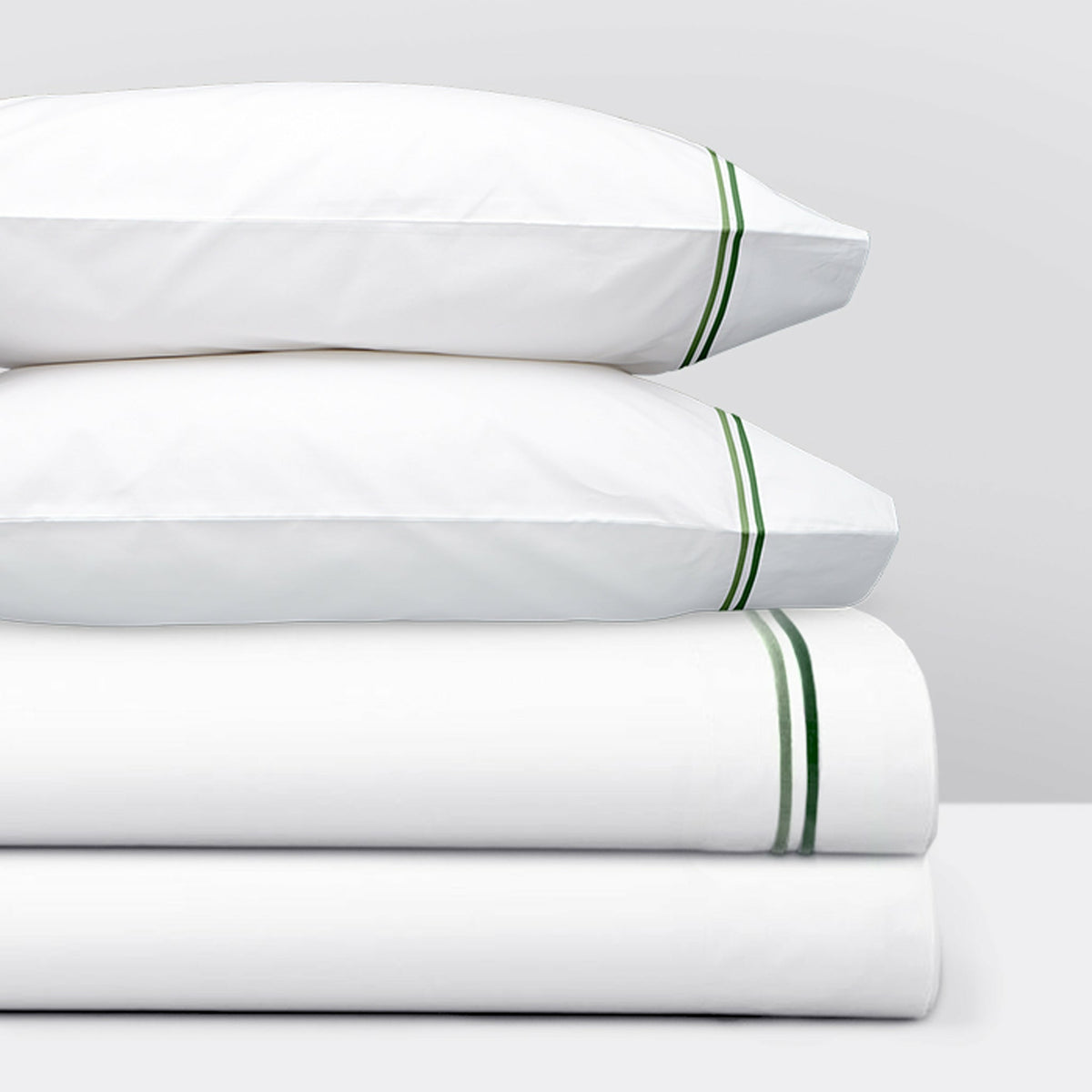 Matouk Essex Bedding Collection Green Sheet Set  Fine Linens