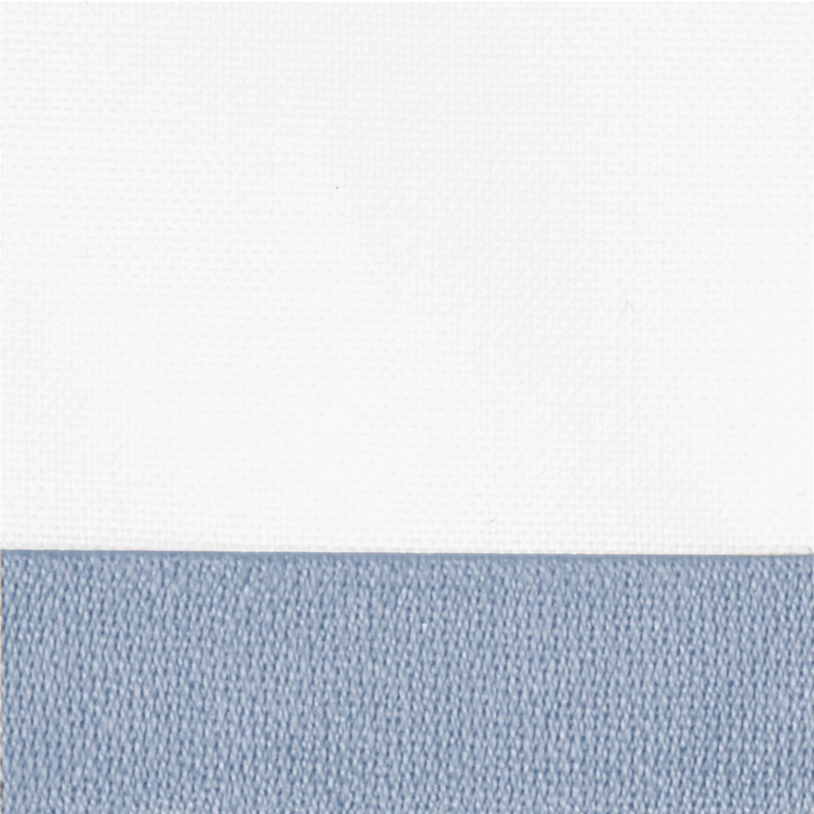 Full Lifestyle Image of Matouk Gatsby Bedding Collection with Swatch of Hazy Blue