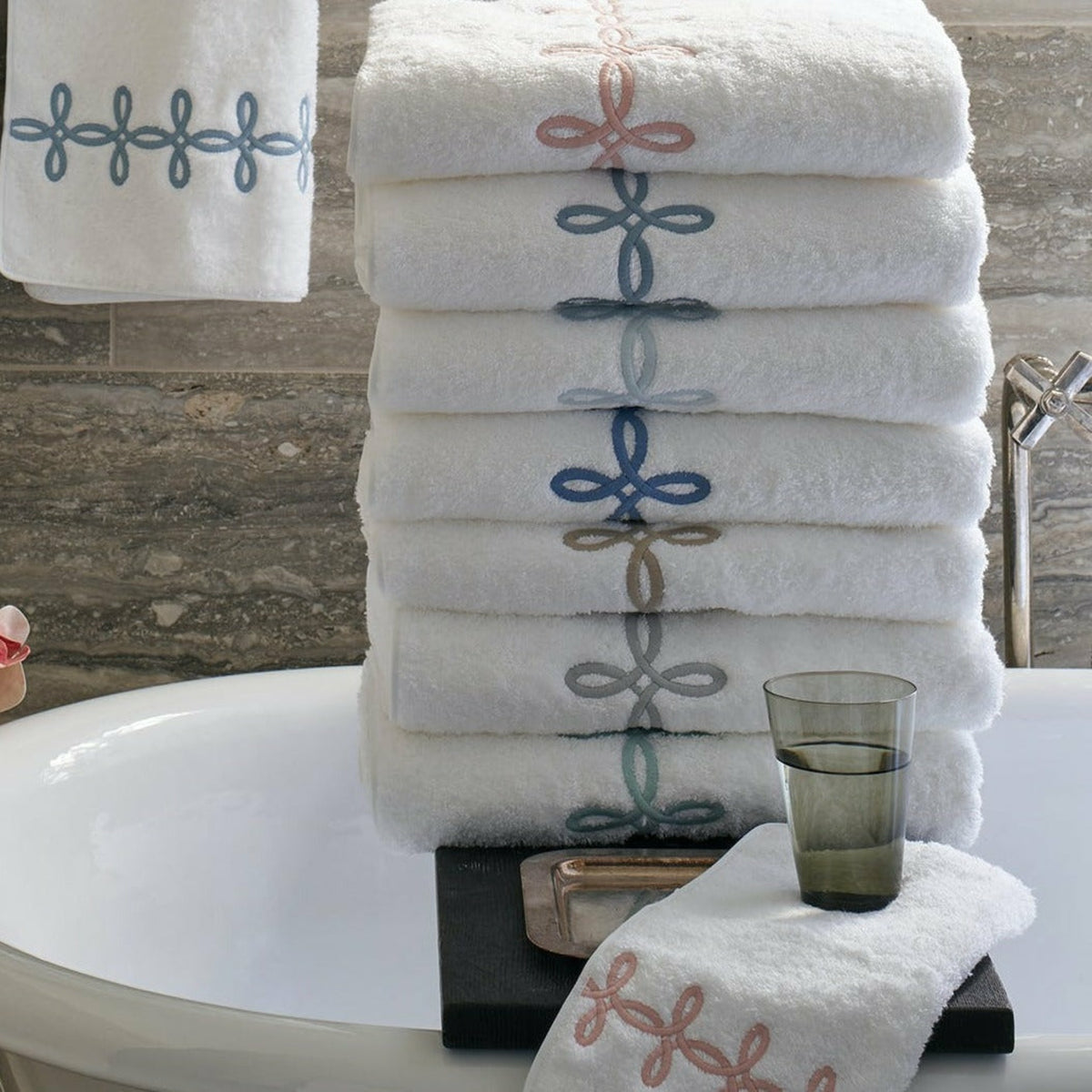 Matouk Gordian Knot Bath Towels Compilation Fine Linens