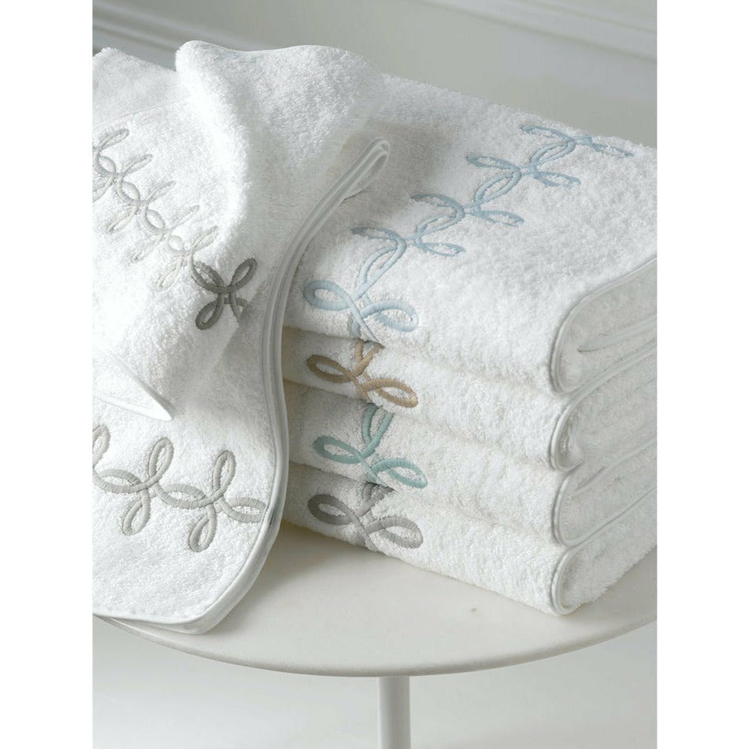 Matouk Gordian Knot Bath Towels Stack