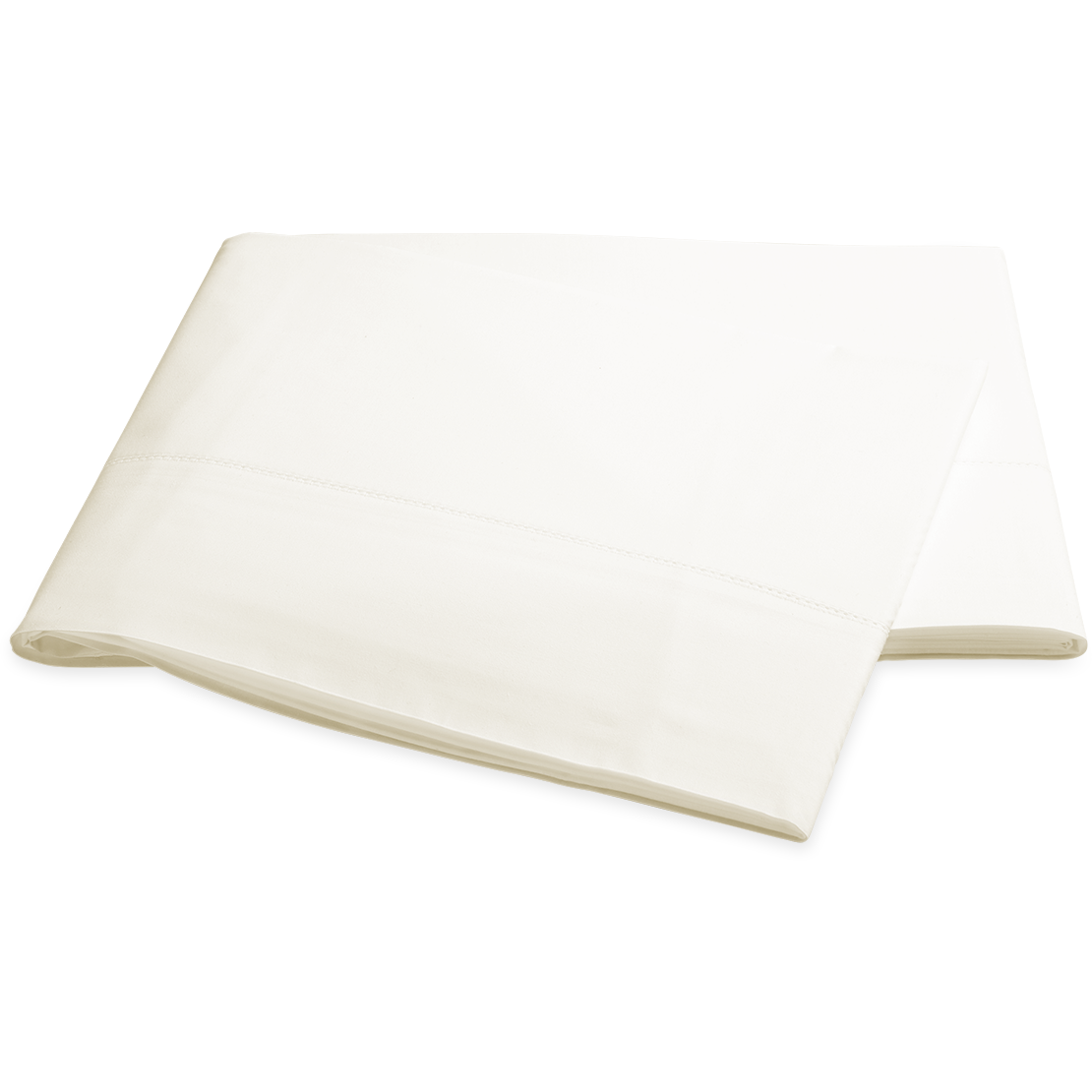 Matouk Key Largo Easy Care Flat Sheet Bedding Ivory Fine Linens