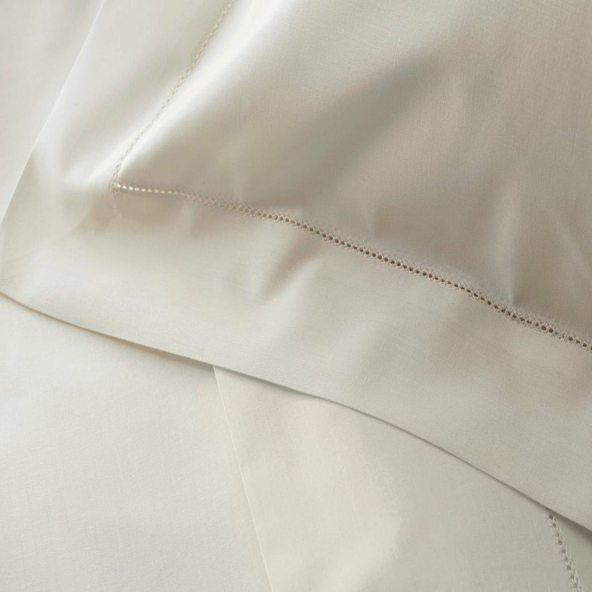 Matouk Key Largo Easy Care Luxury Bedding Sham Ivory Fine Linens