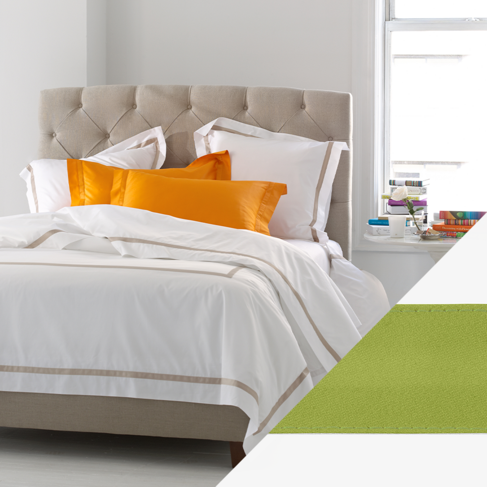 Matouk Lowell Bedding Collection Grass Main Fine Linens