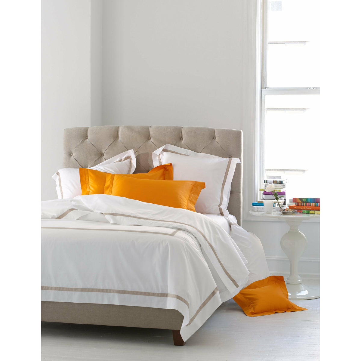 Matouk Lowell Bedding Collection  Lifestyle Fine Linens
