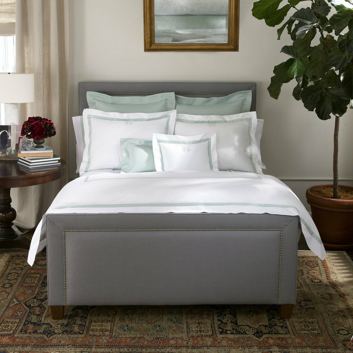Matouk Lowell Bedding Collection Lifestyle Fine Linens