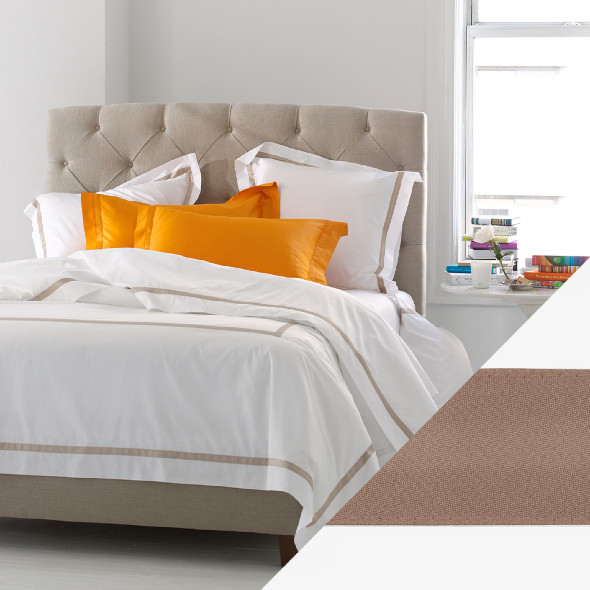 Matouk Lowell Bedding Collection Mocha Main Fine Linens