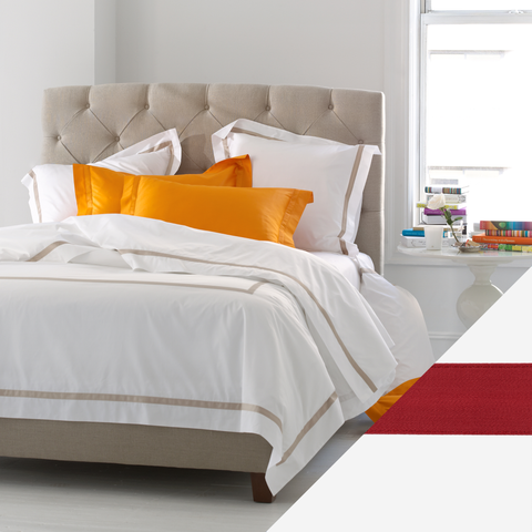 Matouk Lowell Bedding Collection - Scarlet featured image