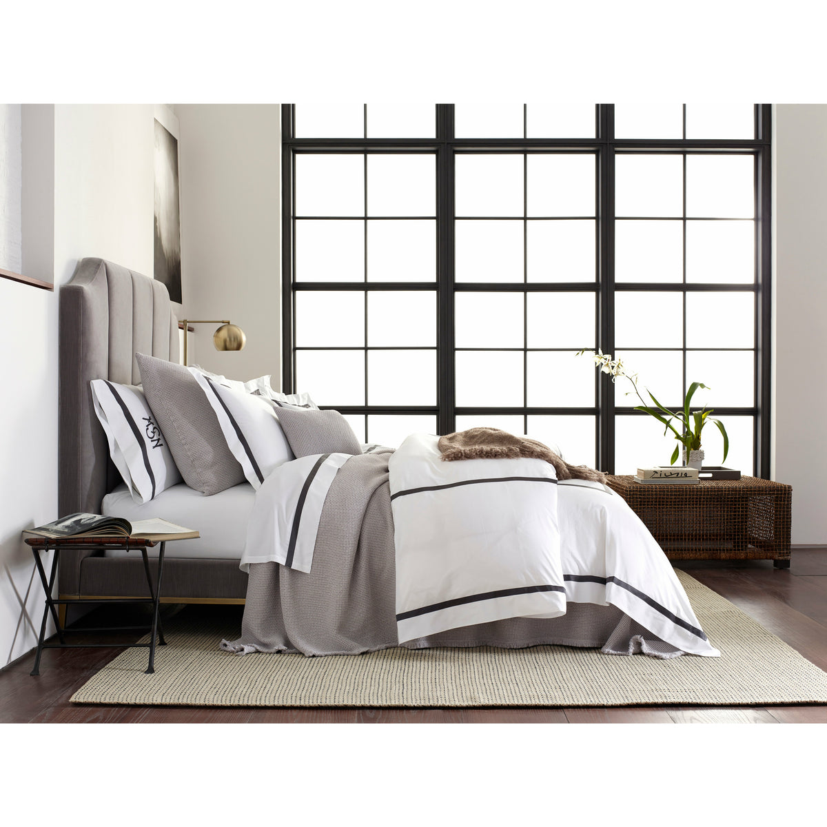 Matouk Lowell Bedding Collection With Selah Fine Linens